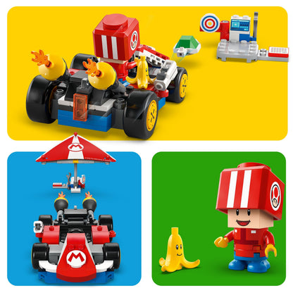 LEGO Super Mario Mario Kart standard kart set with Toad figure, perfect for kids and gamers, creative birthday gift for ages 7 and up