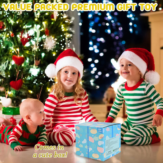 Winique Wooden Shape Sorter Cube, Montessori Toys for 1 Year Old, 8pcs Colorful Multisensory Shapes, Developmental Learning Toy for Baby Girls Boys, 1st Birthday Toys (SC21)