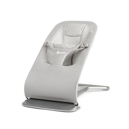 Ergobaby 3-in-1 Evolve Bouncer mesh for newborns and toddlers, lightweight baby rocker with breathable fabric and ergonomic design.