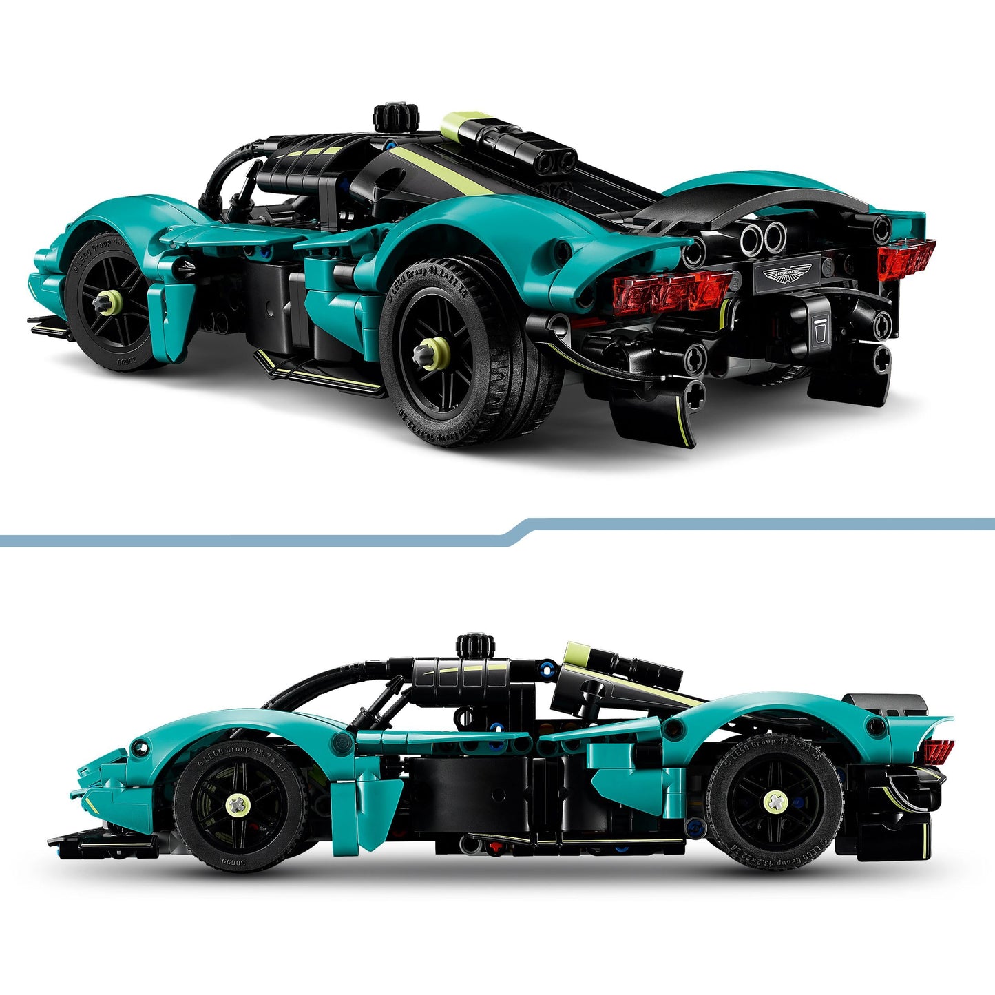 LEGO Technic Aston Martin Valkyrie model kit, detailed buildable car with intricate design, perfect for kids aged 9 and over.