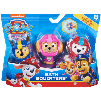 Paw Patrol, Pack of 3 Marshall, Chase and Skye Baby Bath Sprayers for Ages 3+