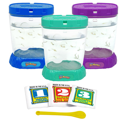 The Original Sea Monkeys - Ocean Zoo - Grow Your Own Pets Science Kit- Includes Eggs, Food, and Water Purifier, Color May Vary