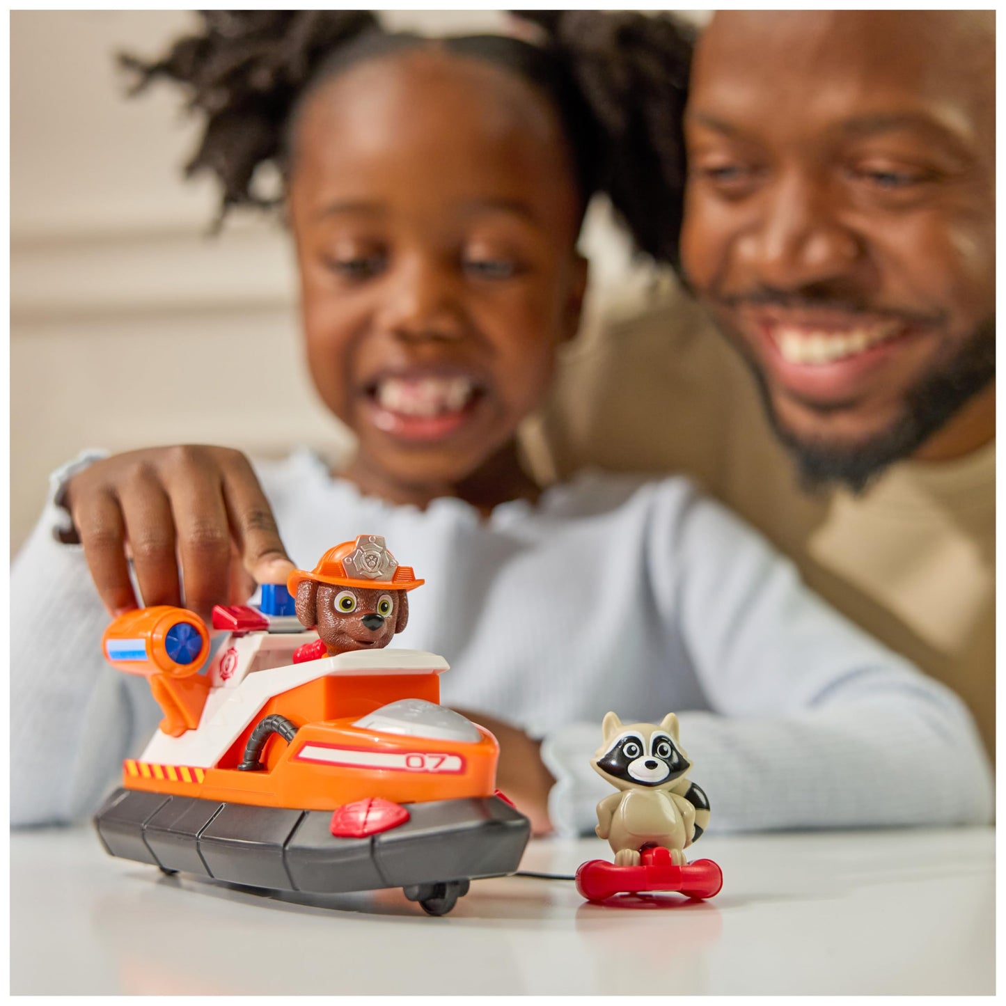 Paw Patrol Fire Rescue: Zuma Rescue Fire Boat with Action Figure, Launching Lifesaver, Raccoon and Toy Boat, Kids Toys for Boys and Girls Ages 3 and Up