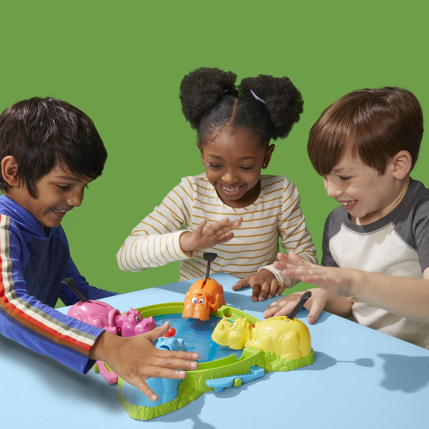 Hasbro Gaming Hungry Hungry Hippos Marble-Chomping Game for Kids, Fast-Paced Family Board Game with 4 Hippos & Marbles, Party Game for 2–4 Players, Ages 4+, Secret Santa Gift