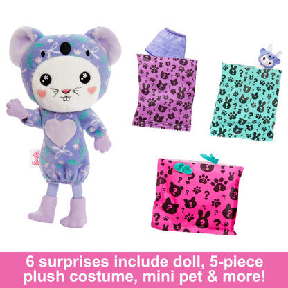 Barbie Cutie Reveal Chelsea Doll & Accessories, Animal Plush Costume & 6 Surprises Including Color Change, Bunny as Koala, HRK31
