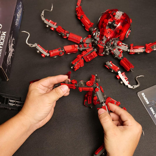 Ideas Mechanical Octopus Building Sets for Adult,Compatible with Lego Ocean Animal Collection Toy Home or Office Decor for Adults STEM Building Gift for Teens Boys & Girls 8-16 （882pcs）