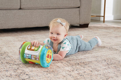 VTech Baby Explore & Discover Roller, Interactive Baby Toy with Gears, Rollers, Beads, Lights & Music, Roll & Push Gift for Infants 6, 9, 12 months +, English version
