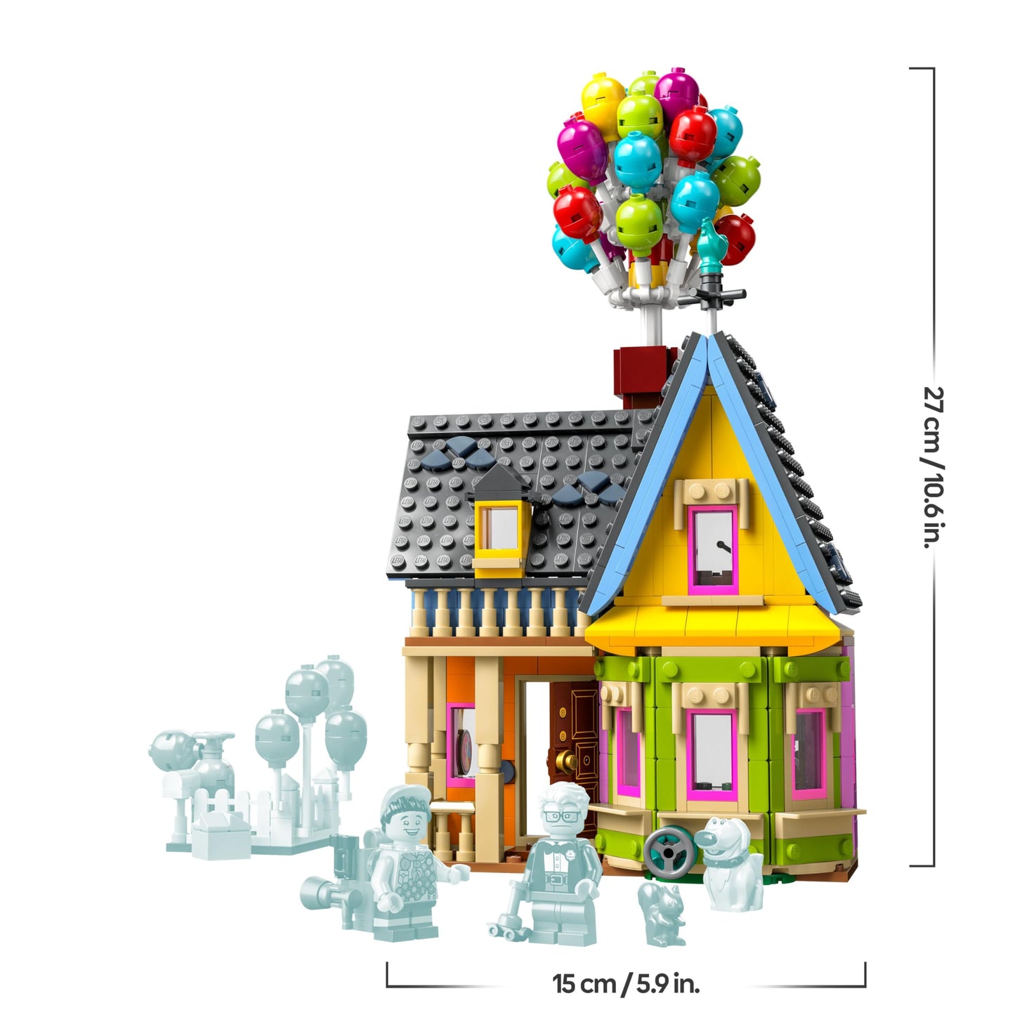LEGO Disney and Pixar ‘Up’ House Buildable Toy with Balloons, Carl, Russell and Dug Figures, Collectible Model Set, Iconic Gift Idea for Kids, Girls & Boys 43217