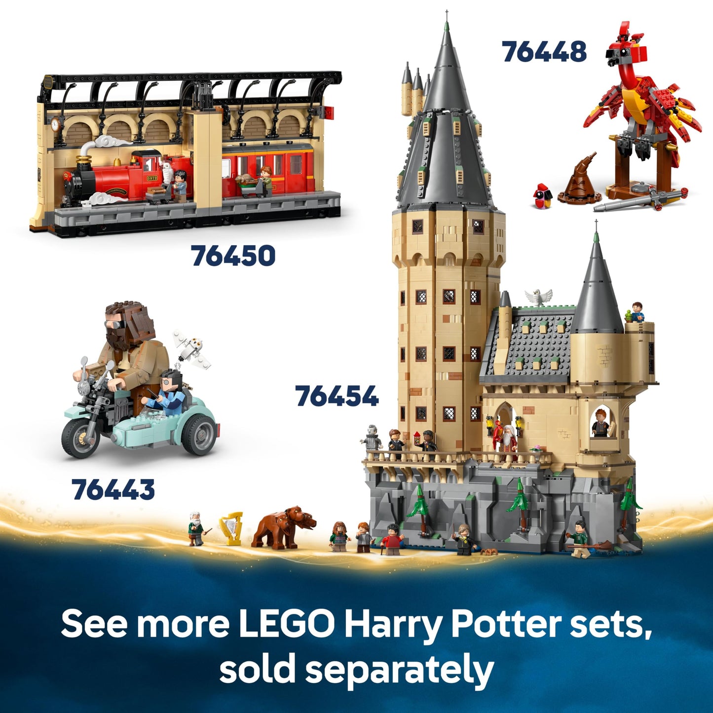 LEGO Harry Potter Chomping Monster Book of Monsters toy with Neville Longbottom minifigure and interactive pull-back motor.