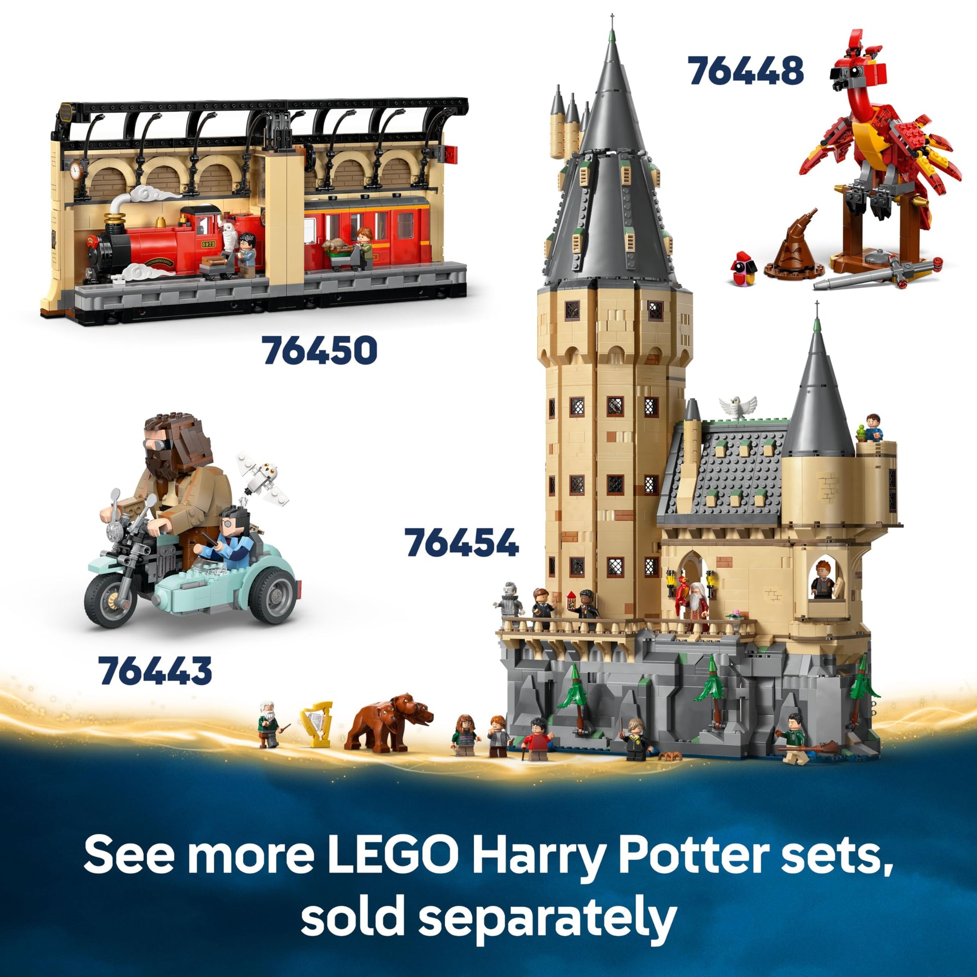 LEGO Harry Potter Chomping Monster Book of Monsters toy with Neville Longbottom minifigure and interactive pull-back motor.