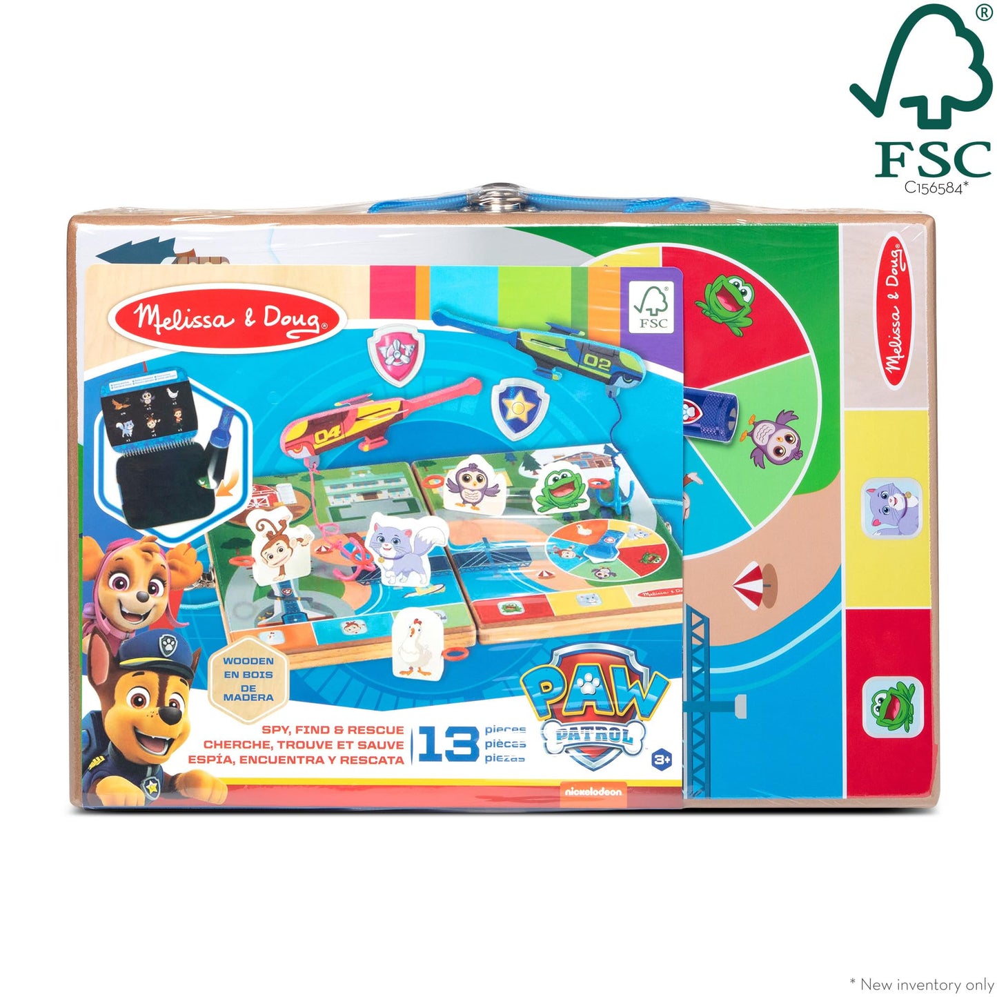 Melissa & Doug PAW Patrol Wooden Take-Along Spy, Find and Rescue Play Set, Wooden Toy for kids, 3 and Above, Gift for Boys or Girls, FSC-Certified Materials, Multicolor