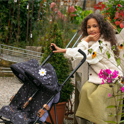 Daisy Chain Zipp Twin Max Dolls Pushchair – Adjustable handles from 76-82cm. For ages 4,5,6,7,8 or 9 years. (Limited Edition Twilight)