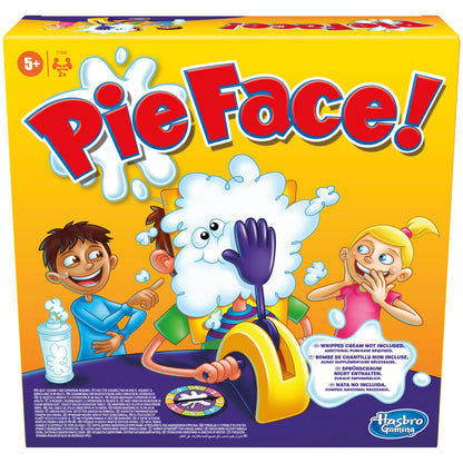 Hasbro Gaming Pie Face Whipped Cream Family Board Game for 5+ Year Old Kids, Party Games for 2 Players or More