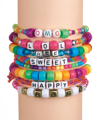 CRA-Z-ART Shimmer n Sparkle ABC Fashion Bead Bracelets Bracelet Maker Personalised friendship bracelets with over 700 beads Jewellery making kit Make your own friendship bracelets
