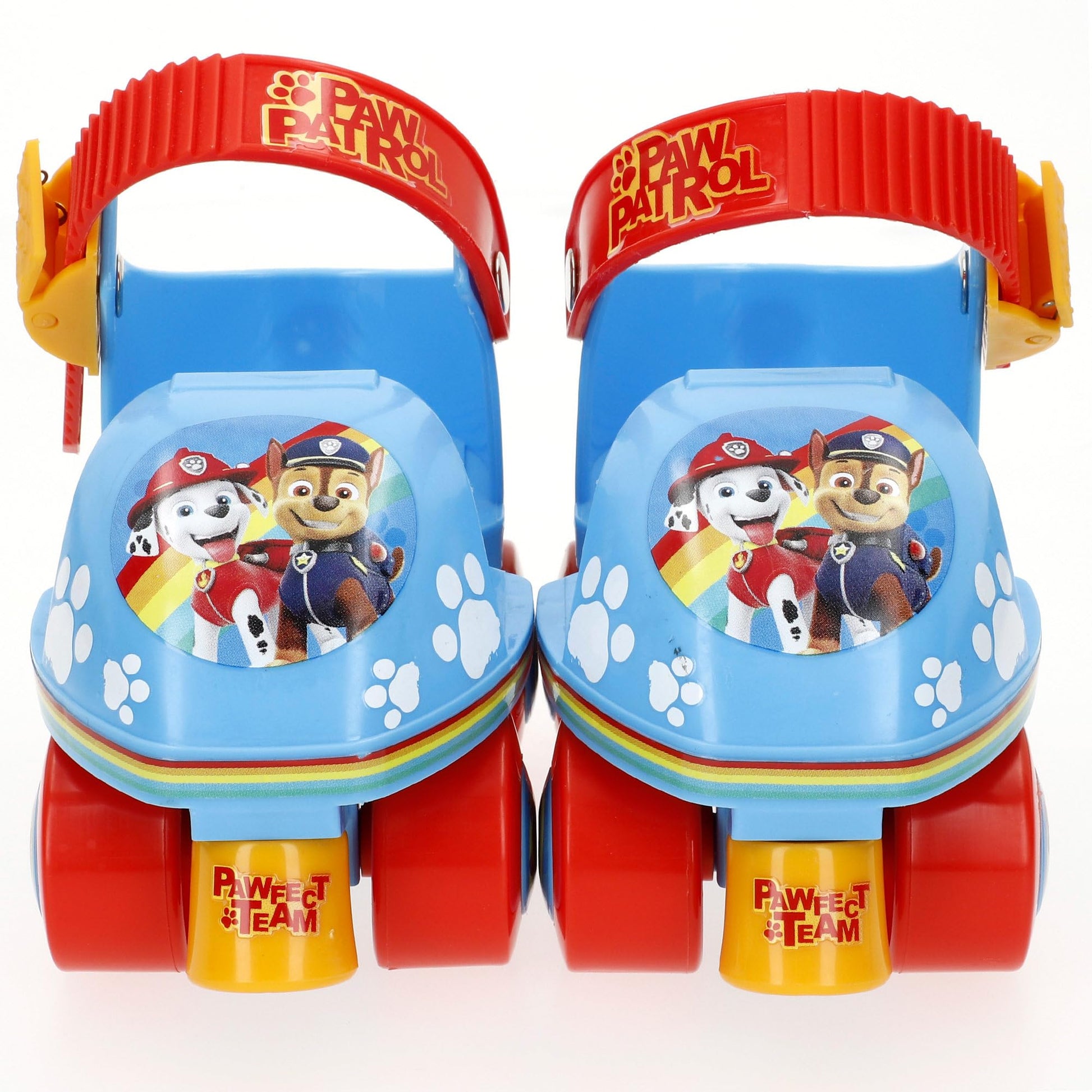 Toddler skates featuring Paw Patrol design from mV, suitable for young children learning to skate with colorful, playful graphics.