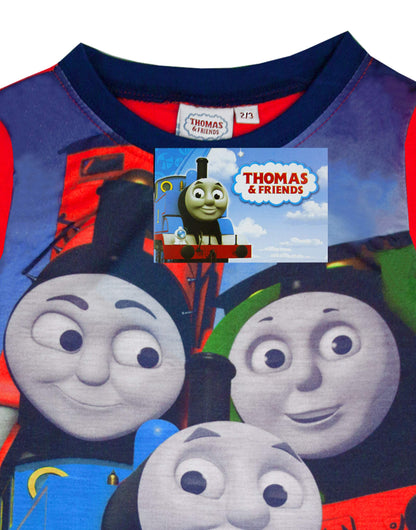 Official Thomas The Tank Engine Boys Long Sleeve Pyjamas PJs Night Wear Multicoloured