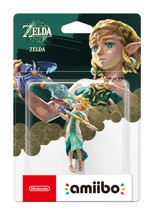Nintendo Zelda amiibo figure from The Legend of Zelda: Tears of the Kingdom, featuring the iconic game character in detailed design.