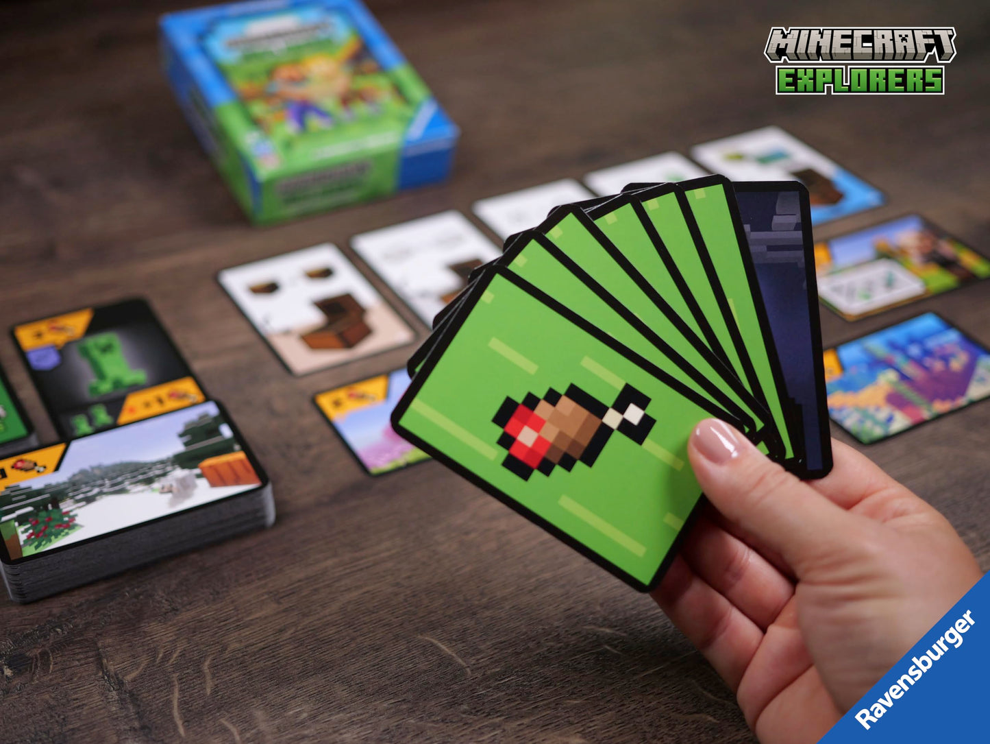 Ravensburger Minecraft Gifts - Explorers Cooperative Strategy Card Games for Adults and Kids Age 8 Years Up - 2 to 4 Players - 2024