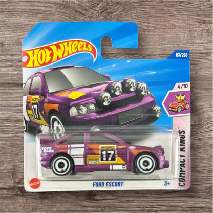 Hot Wheels Ford Escort, Purple Racing Car #17, Compact Kings Series, 113/250 JBB99