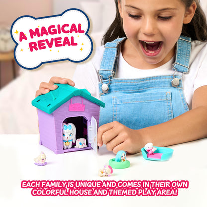 Little Live Pets Mama Surprise Families - Mama's House Beagle and Maltese Bundle, 2 Unique Houses & Puppies, Each Mama Magically Has 4-6 Babies, Fold Out Playset, 80+ to Collect, Fun Gift For Kids