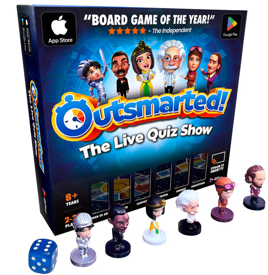 Outsmarted - The App-Connected TV Quiz-Show Board Game | Kids, Teens & Adults | Next-Level Game Night For Family & Friends | 2–24 Players | Age 8+ | 10,000+ Questions | 2026 Edition