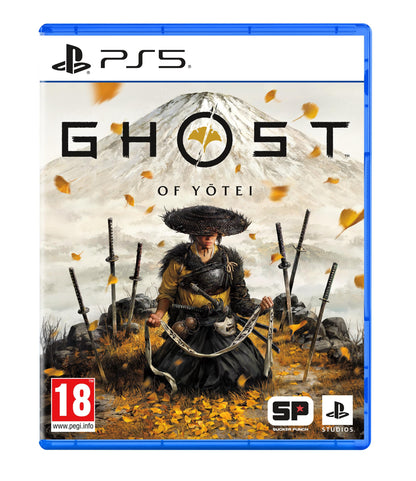 Ghost of Yotei for PS5 by PlayStation, featuring stunning graphics and immersive gameplay in a vibrant landscape.