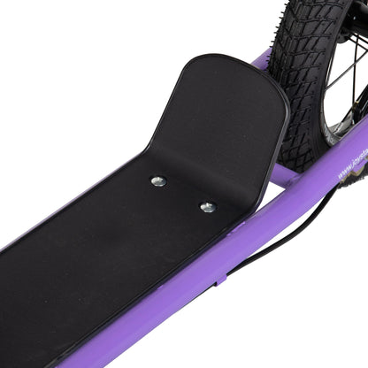 JOYSTAR Conway 12-inch kick scooter in purple for children, featuring adjustable handlebars and two wheels.