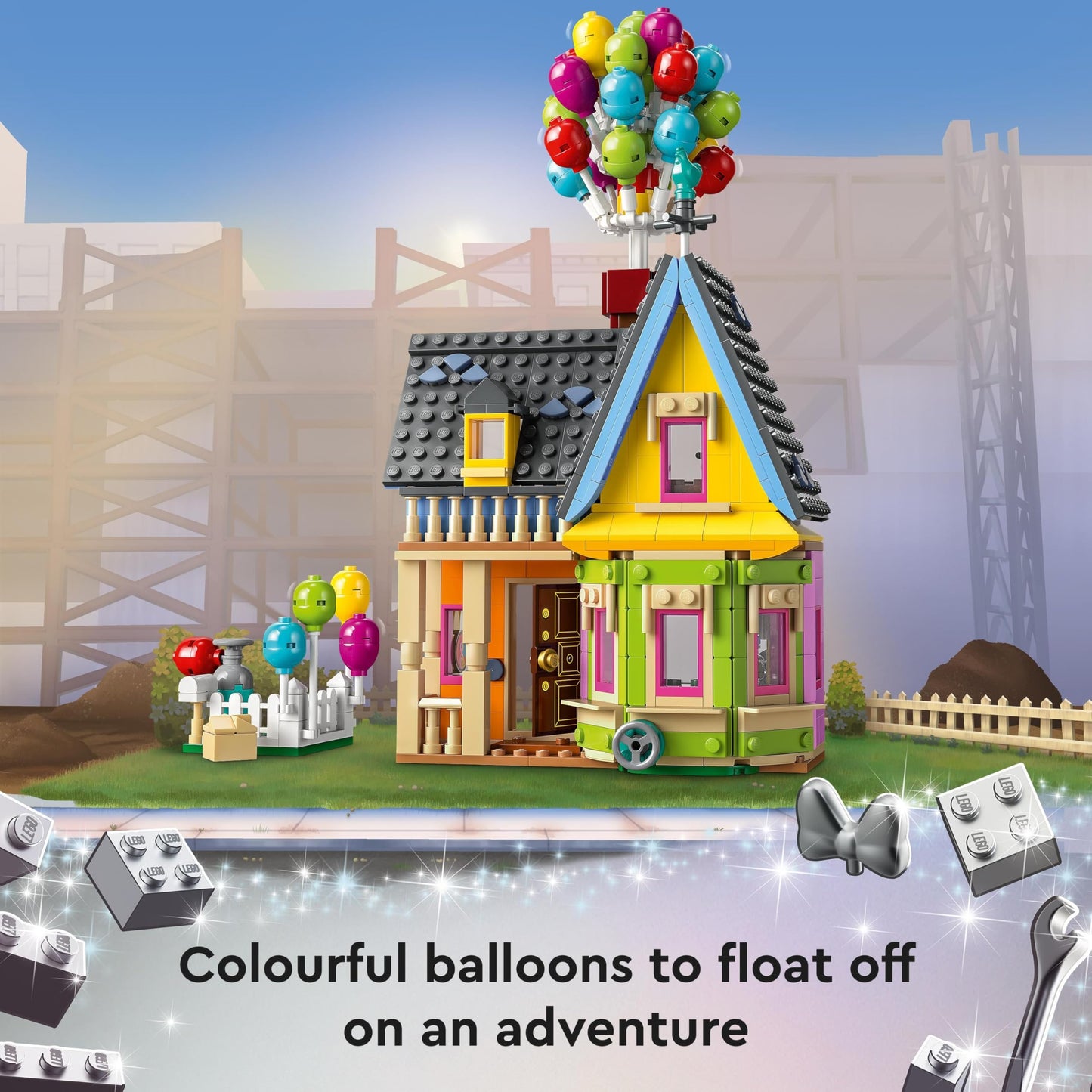 LEGO Disney and Pixar ‘Up’ House Buildable Toy with Balloons, Carl, Russell and Dug Figures, Collectible Model Set, Iconic Gift Idea for Kids, Girls & Boys 43217