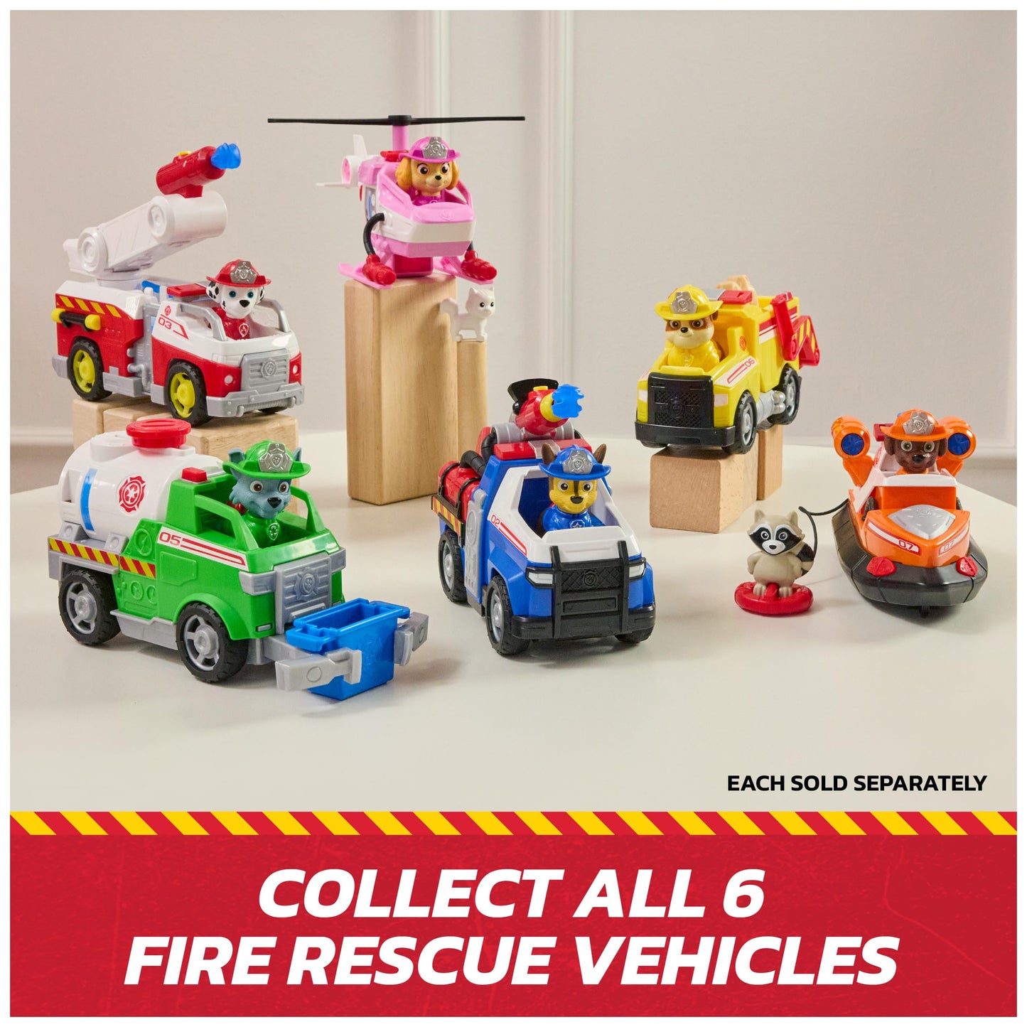 Paw Patrol Fire Rescue: Chase Rescue Fire Cruiser with Action Figure, Projectile Launcher, and Toy Truck, Kids Toys for Boys and Girls Ages 3 and Up