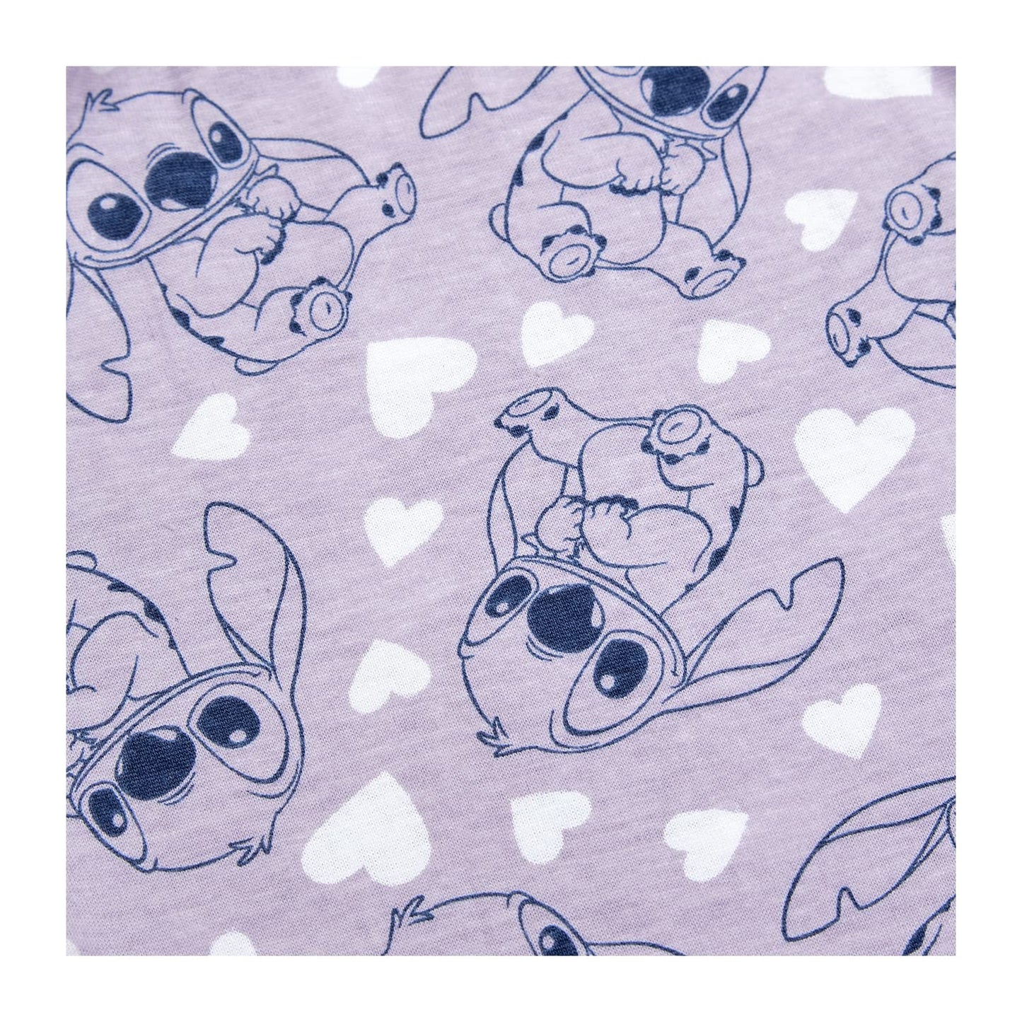 Disney Lilo and Stitch Girls Pyjamas Short PJs, Ages 5 to 15 Years Old (11-12 Years) Lilac