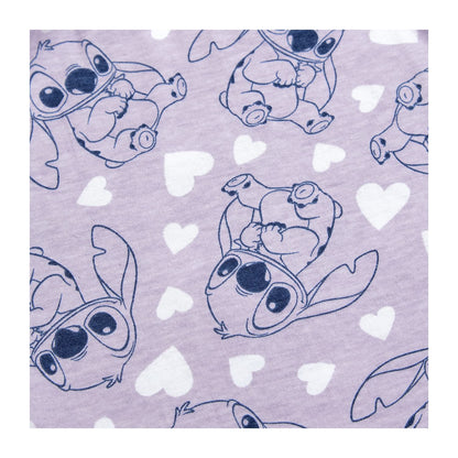 Disney Lilo and Stitch Girls Pyjamas Short PJs, Ages 5 to 15 Years Old (11-12 Years) Lilac