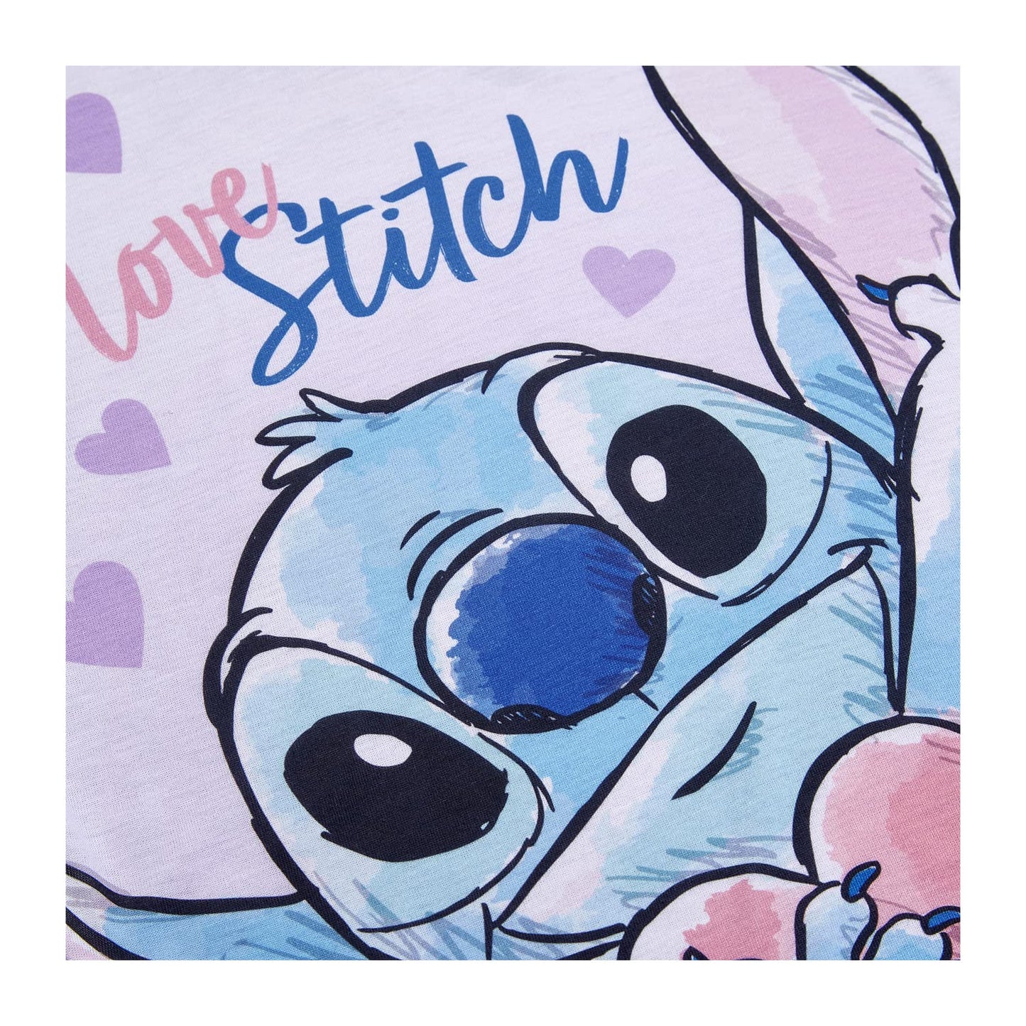 Disney Lilo and Stitch Girls Pyjamas Short PJs, Ages 5 to 15 Years Old (11-12 Years) Lilac
