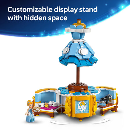 LEGO Disney Princess Cinderella's Dress - Building Toy for 9+ Year Old Girls & Boys - incl. a Customisable Opening Stand, Cinderella Mini-Doll and a Gus Animal Figure - Creative Set - 43266