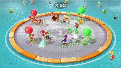Nintendo Super Mario Party game for Nintendo Switch featuring colorful game board and character icons on the cover.