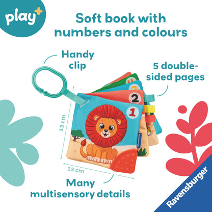 Ravensburger Play+ My First Numbers & Colours Book - Baby Sensory Toddler Activity Toys - 6 Months Up