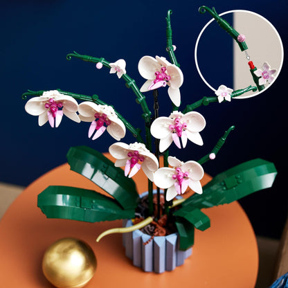 LEGO Botanicals Orchid - Artificial Plant Set for Adults - Gift for Mothers incl. Faux Flowers and a Buildable Vase - Home Office Decor - Botanical Collection - 10311