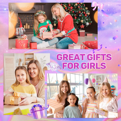 ZOOI Valentines Gifts for Kids, Bracelet Making Kit, Gifts for Teenage Girls Toys, Girls Birthday Presents Unicorn Gifts for 5-13 Year Old Jewellery Making Kit, Arts and Crafts for Kids
