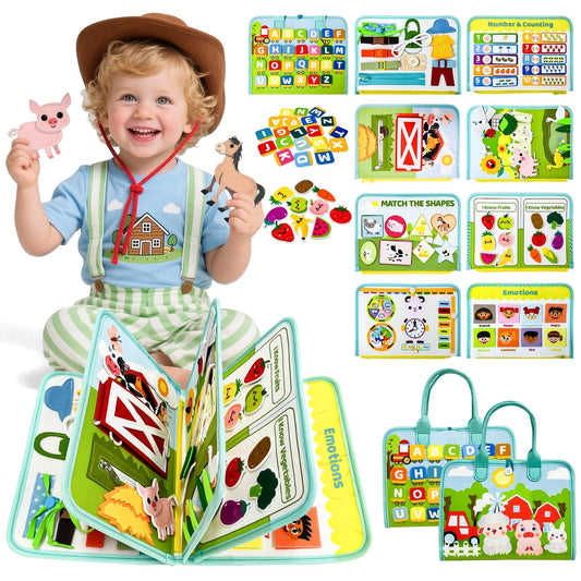 Busy Book, Montessori Busy Board, Toddler Travel Toys, Montessori Toys for Toddlers, Sensory Toys, Baby Busy Book, Plane Toys for Toddlers, Plane Activities for Kids, Sensory Board
