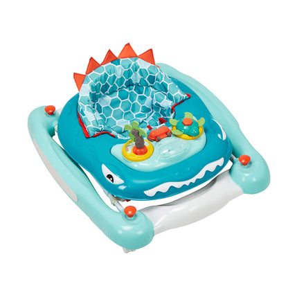 My Child Dino 3-in-1 Walk n Rock toy in aqua color, featuring a playful dinosaur design for toddlers.