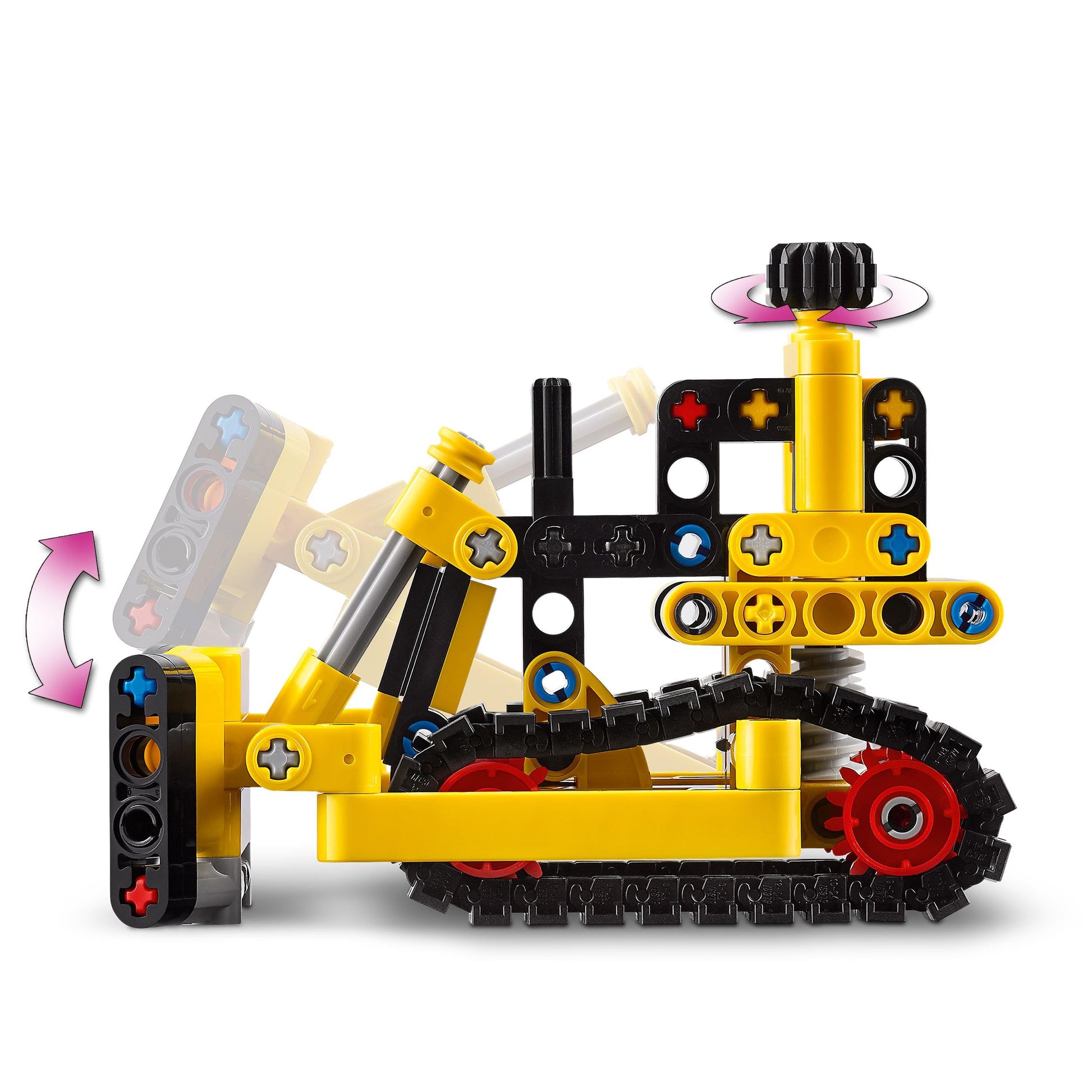 LEGO Technic Heavy-Duty Bulldozer set with realistic features, ideal construction vehicle toy for imaginative play.