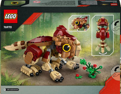 LEGO Jurassic World Baby Dinosaur Dolores: Aquilops - Play & Display Toy Dinosaur Figure - incl. a Plant with Flowers - Gift for 7+ Year Old Boys, Girls & Rebirth Movie Fans - 76970
