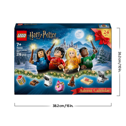 LEGO Harry Potter Advent Calendar 2025 featuring festive minifigures and mini builds for holiday countdown fun.