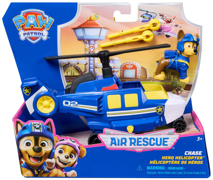 Paw Patrol: Air Rescue Chase Action Figure & Hero Helicopter Toy with Projectile Launcher & 2 Projectiles, Kids’ Toys for Boys & Girls Aged 3+