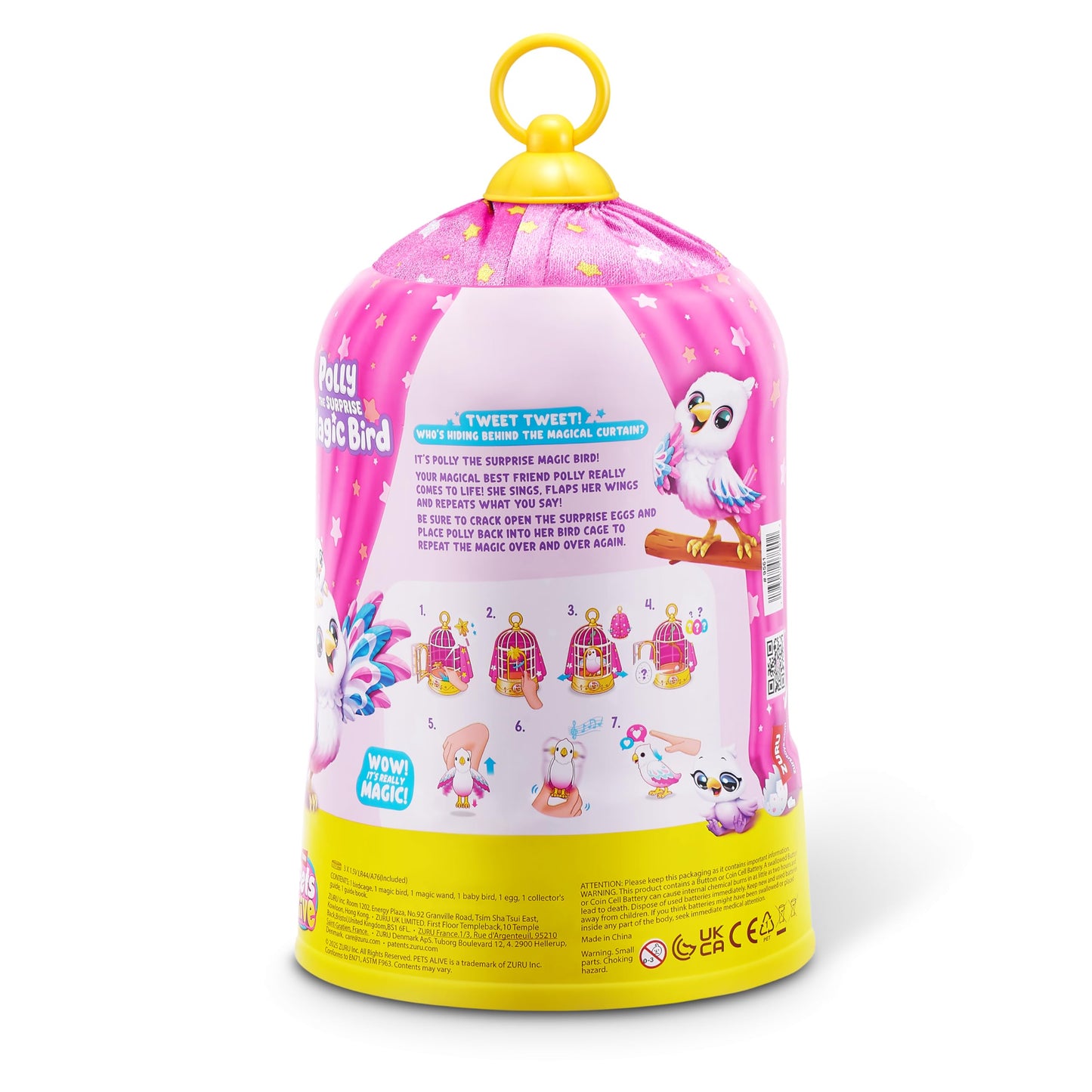 Pets Alive Polly the Magic Bird by ZURU, Robotic Toy Pet Bird