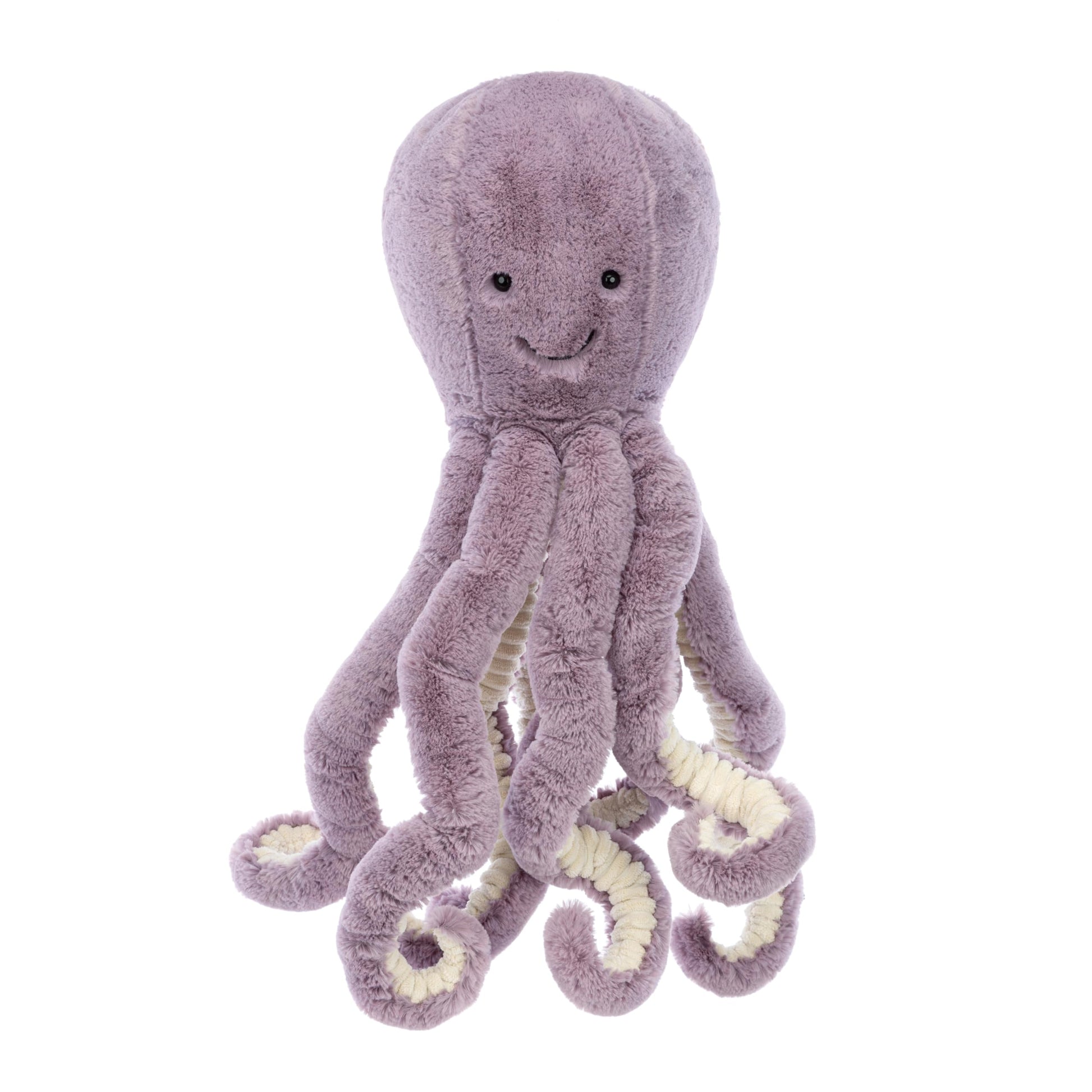 Jellycat Maya Octopus plush toy, 32 cm tall with long arms, soft fabric, and a friendly expression.