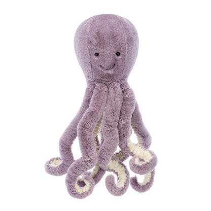 Jellycat Maya Octopus plush toy, 32 cm tall with long arms, soft fabric, and a friendly expression.
