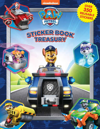 Paw Patrol Sticker Book Treasury - Activity Books for kids, 350 reusable stickers, 96 pages of fun