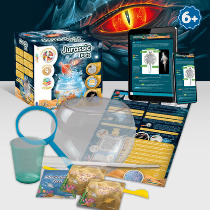Science4you Jurassic Pets (Triops family) - Water Dragons Kit, Grow Your Own Aquatic Sea Creatures, Science Kits for Kids Age 6+, Toys and Games, Gifts for 6+ year old Boys and Girls