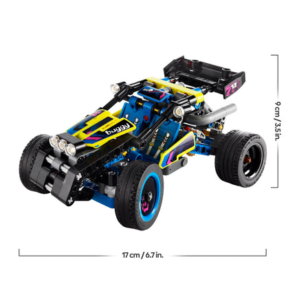 LEGO Technic Off-Road Race Buggy toy vehicle with realistic features, designed for kids aged 8 and up.