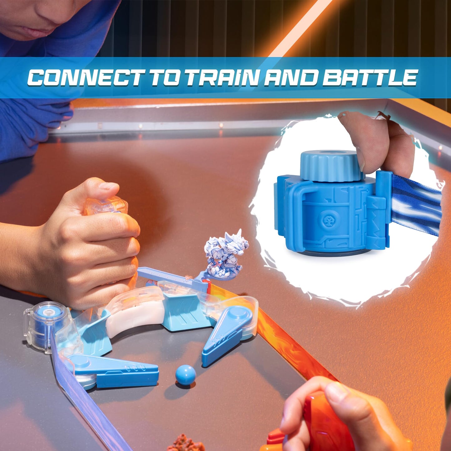 Doteki Battle Training Set – Heatoru Champion Practice Kit with Blitz Targets, Ricochet Units, Health Key, Dynamic Arena, Compatible with All Packs, Ages 8+, Red